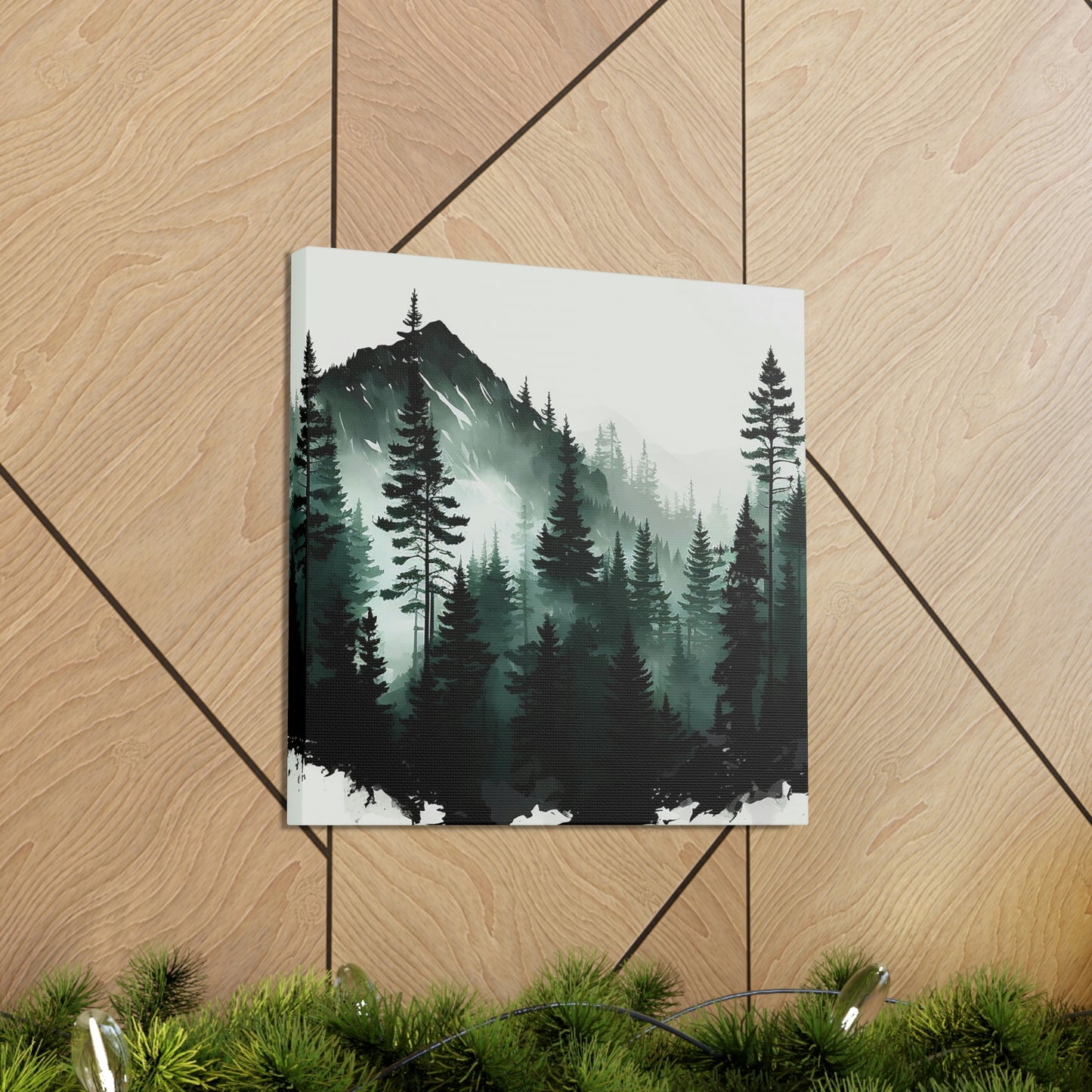 Misty Mountain Watercolor