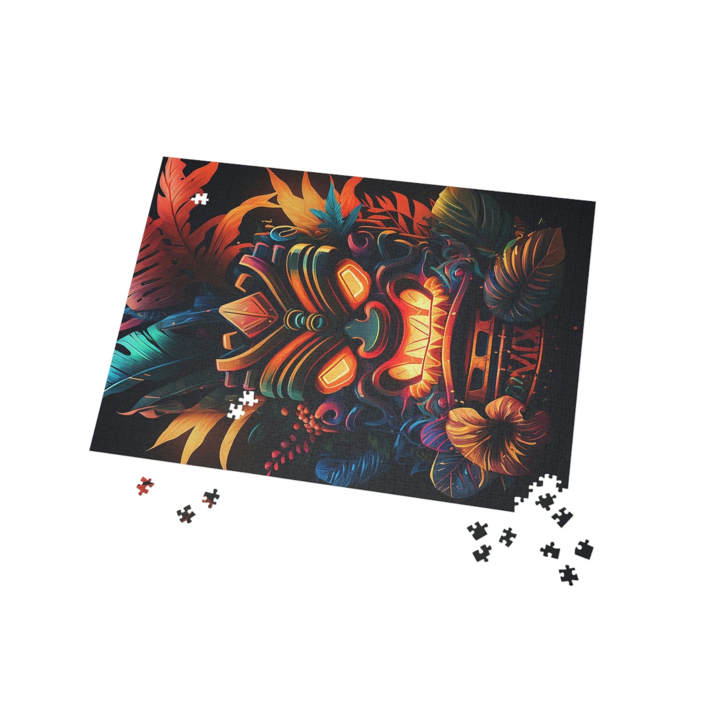 Fire Tiki Puzzle (96, 252, 500, 1000-Piece)