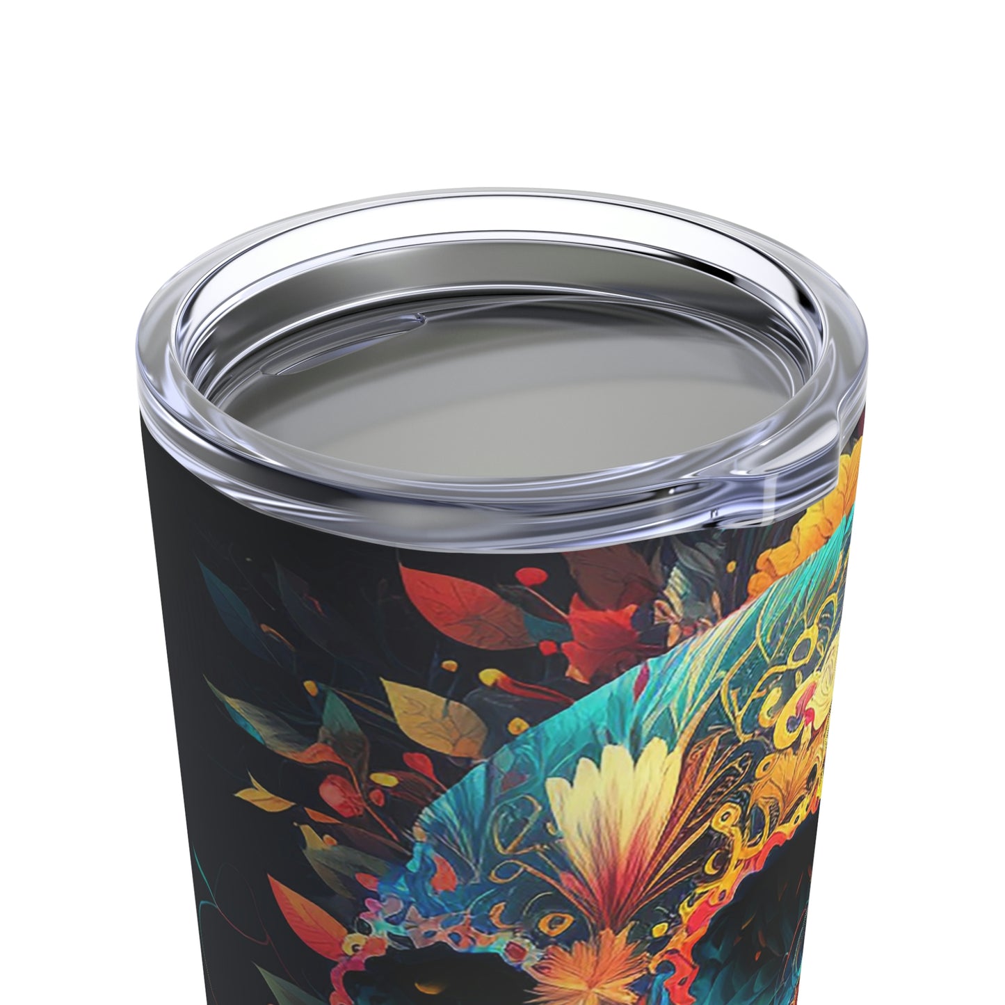 Blue Sugar Skull Tumbler 20oz
