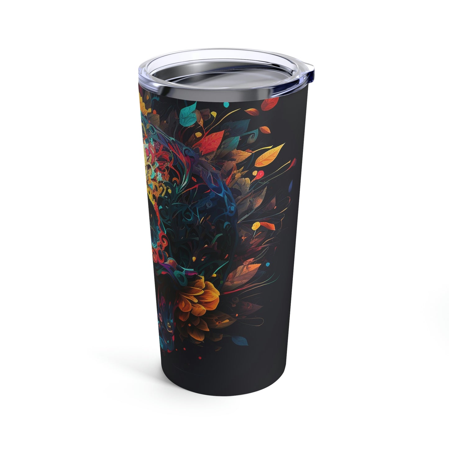 Blue Sugar Skull Tumbler 20oz