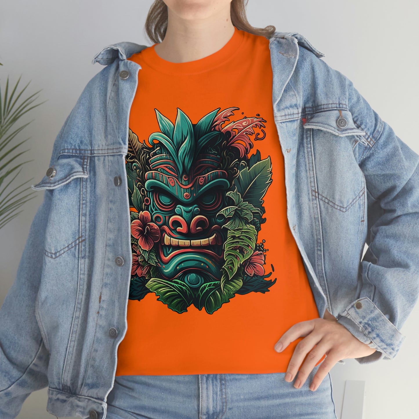 Green Tiki Unisex Heavy Cotton Tee