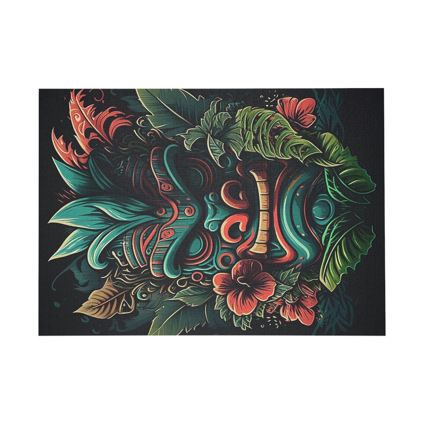Green Tiki Puzzle (96, 252, 500, 1000-Piece)