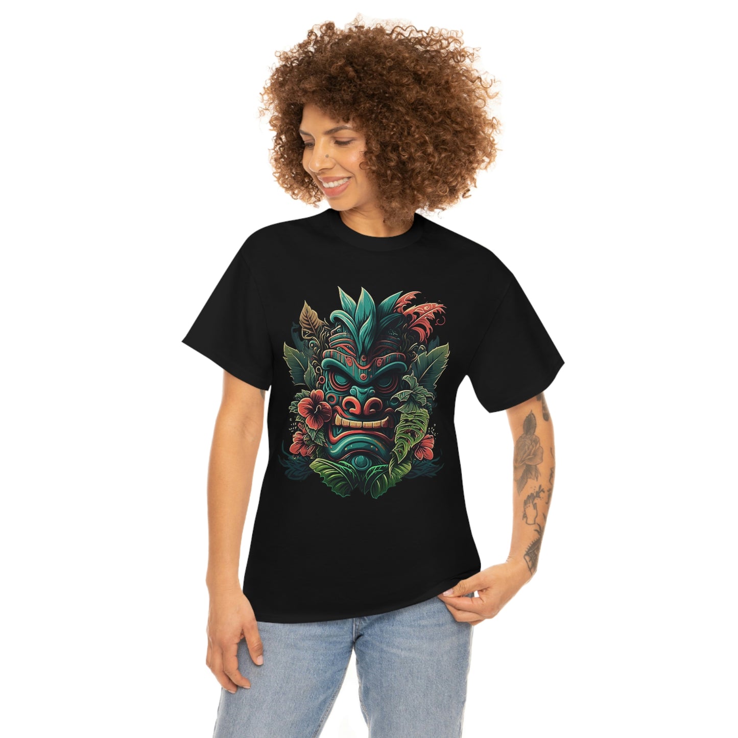 Green Tiki Unisex Heavy Cotton Tee