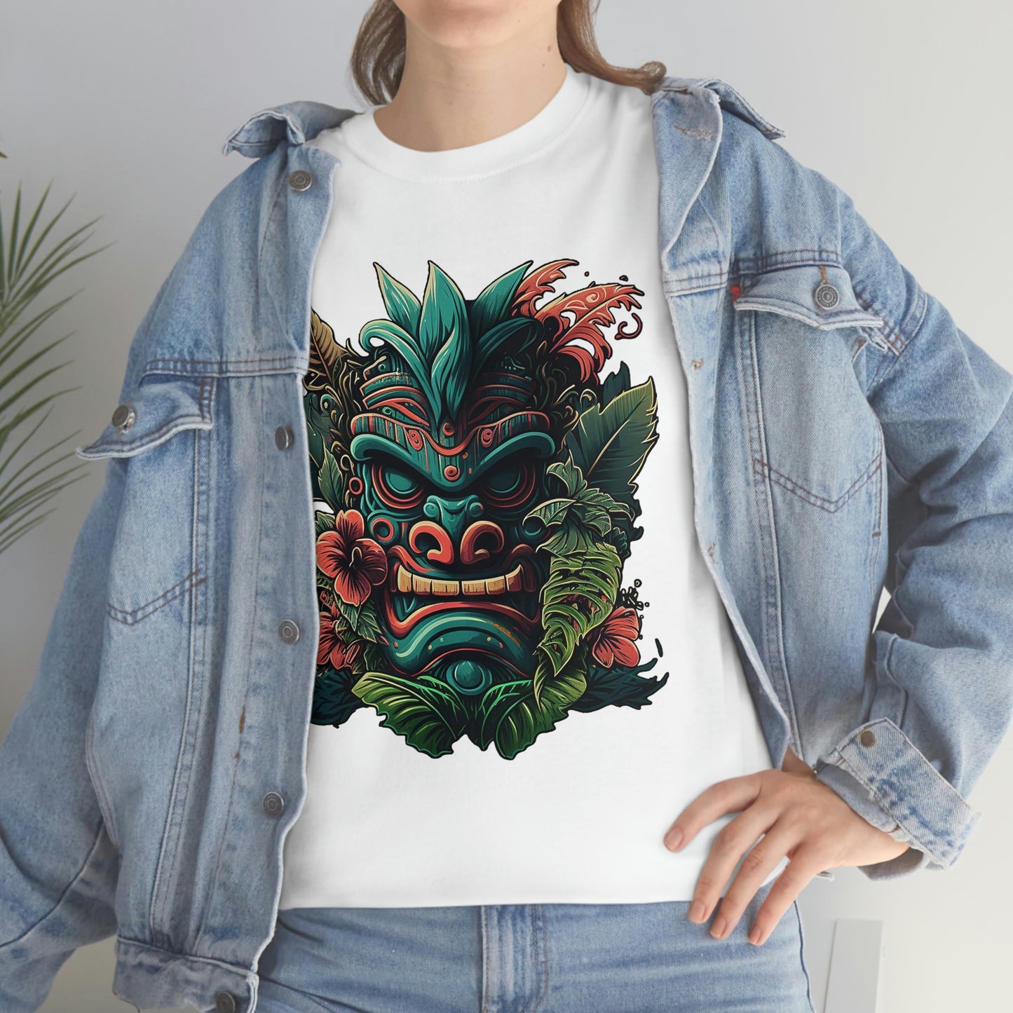 Green Tiki Unisex Heavy Cotton Tee