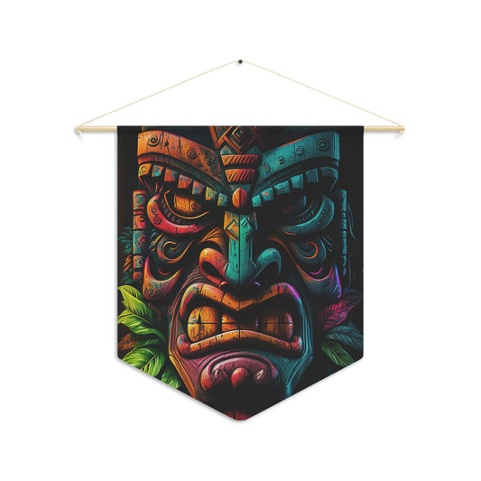 Two Face Tiki Pennant
