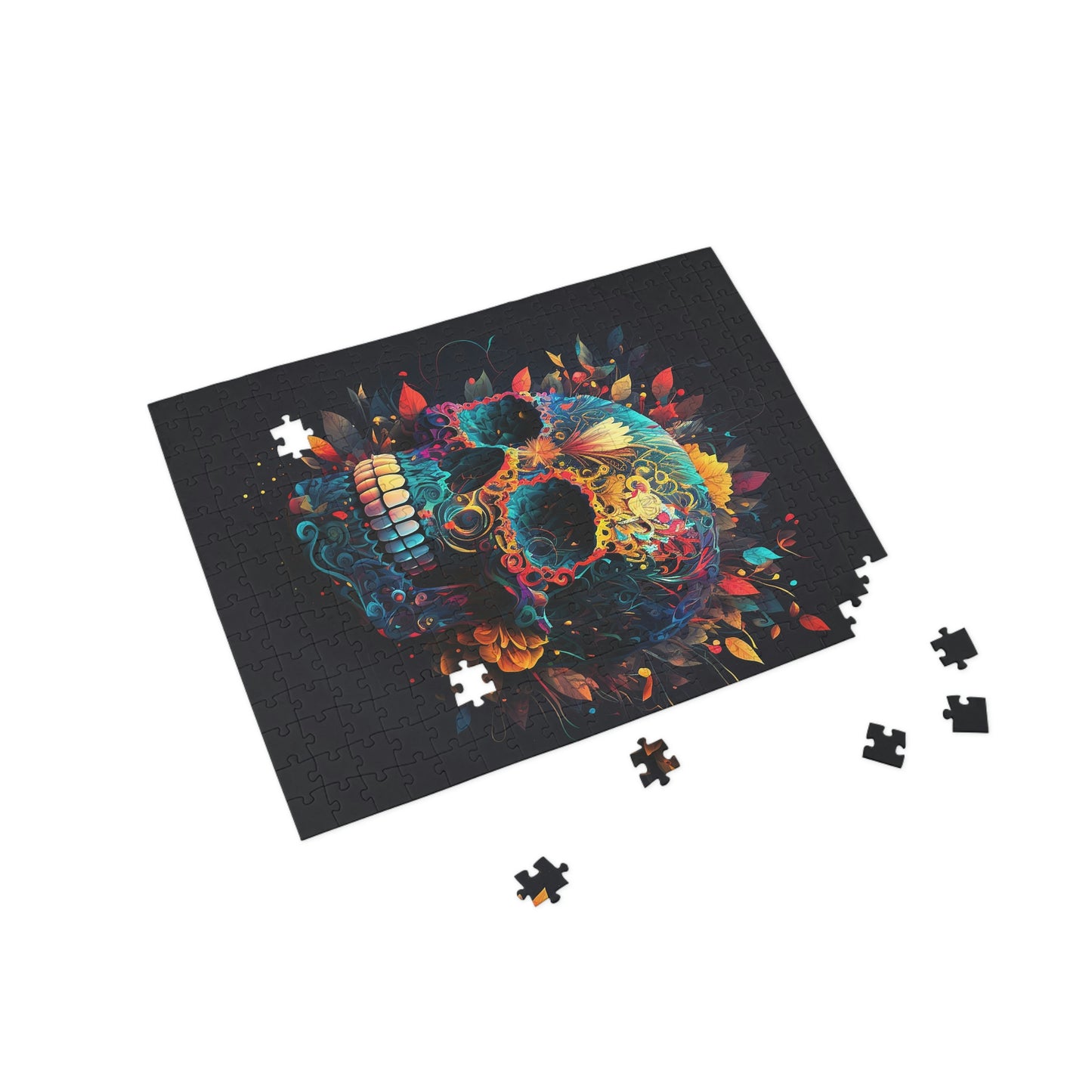 Blue Sugar Skull Puzzle (96, 252, 500, 1000-Piece)