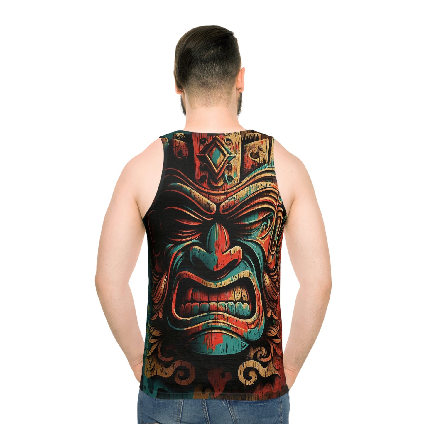 Angry Tiki Unisex Tank Top