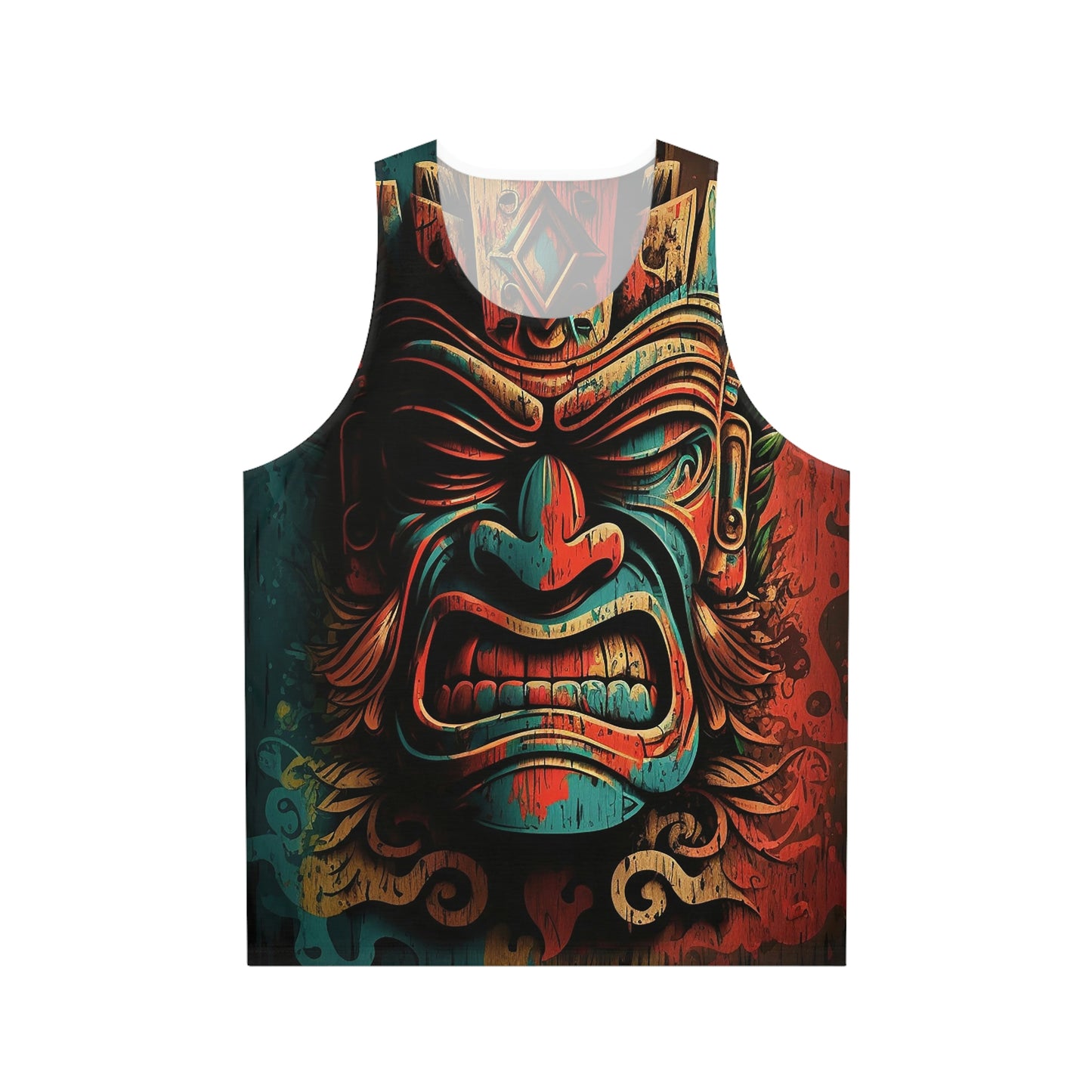 Angry Tiki Unisex Tank Top