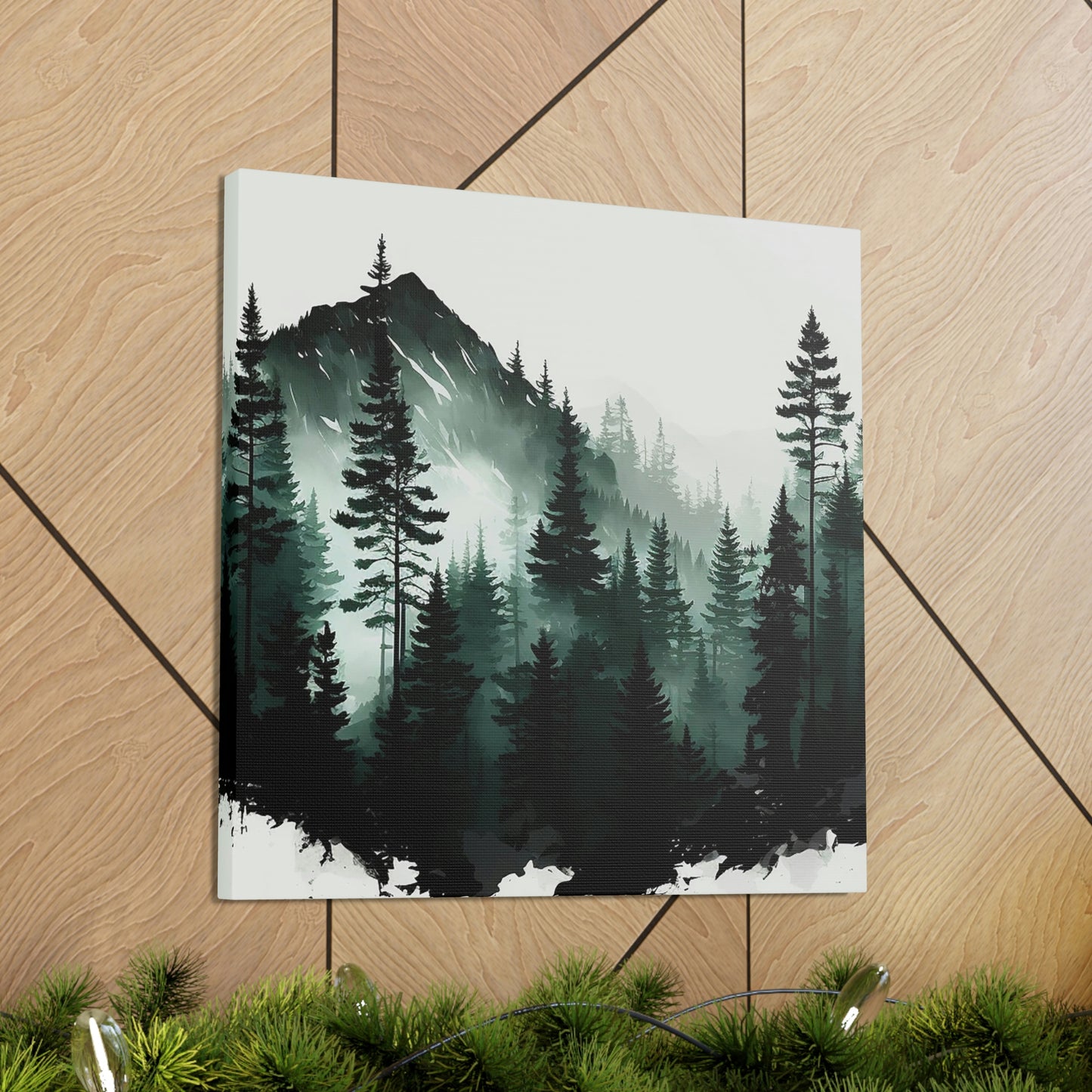 Misty Mountain Watercolor