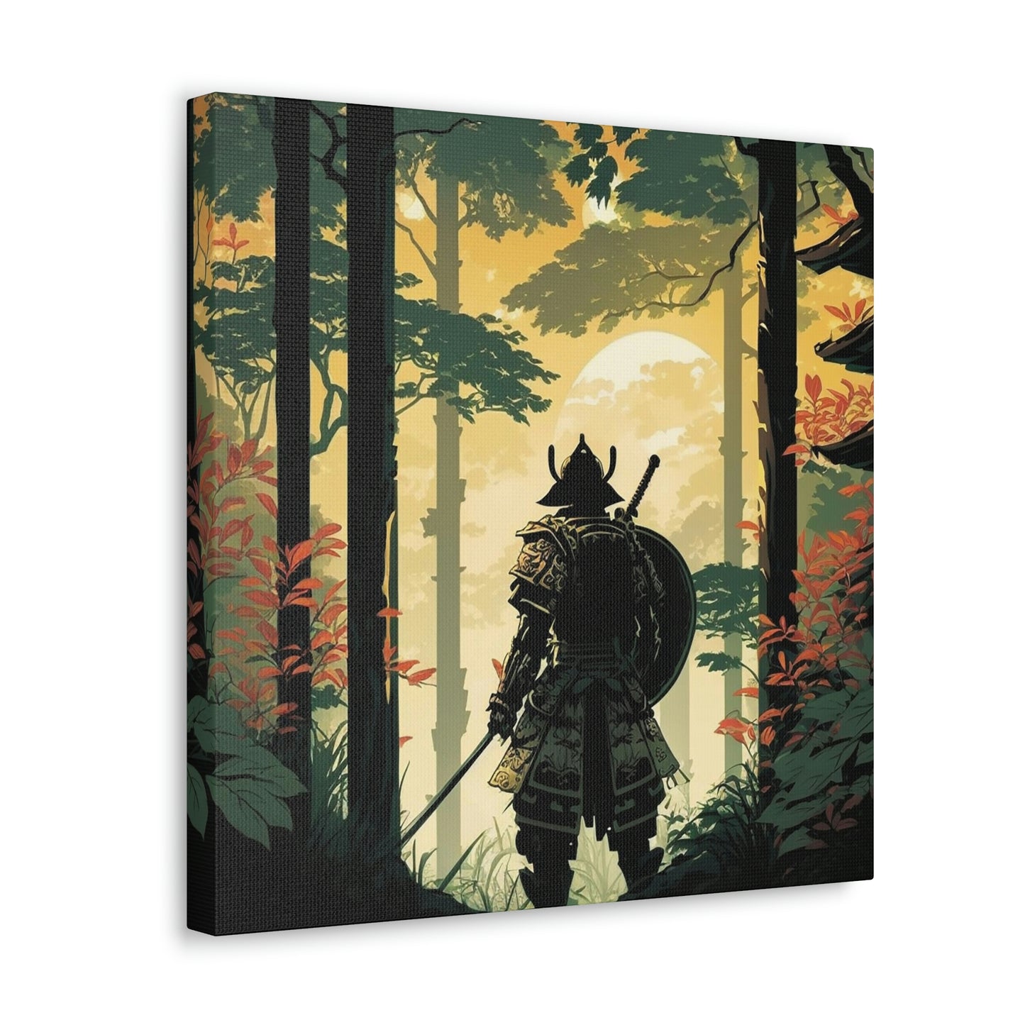 Temple Samurai Canvas Gallery Wraps