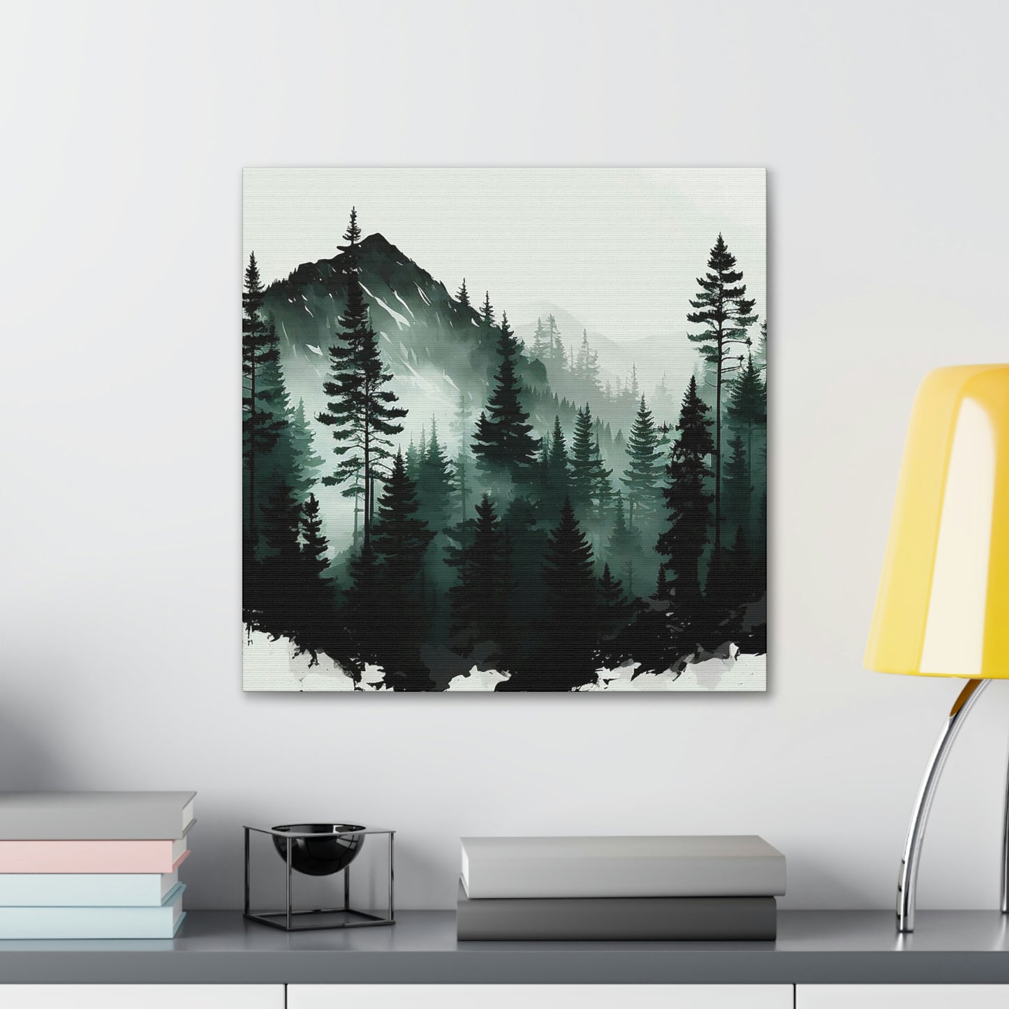 Misty Mountain Watercolor