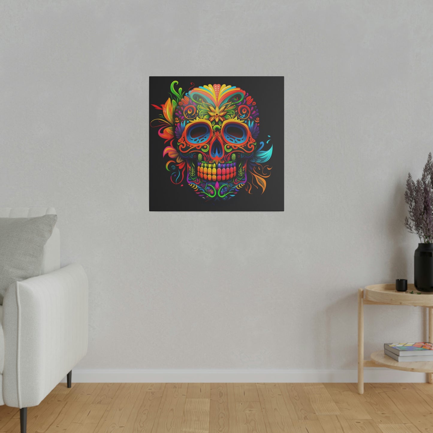 Neon Sugar Skull