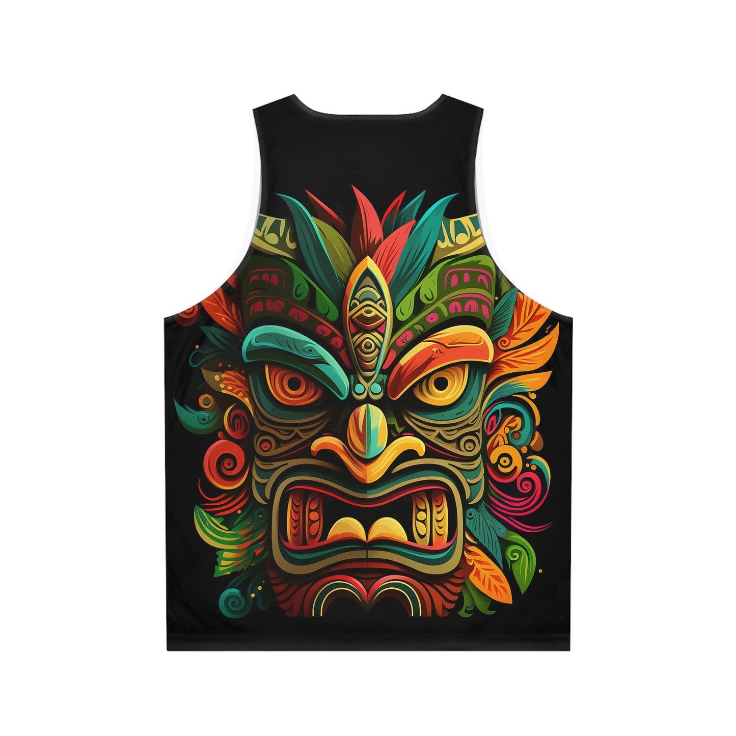 Horn Tiki Unisex Tank Top (AOP)