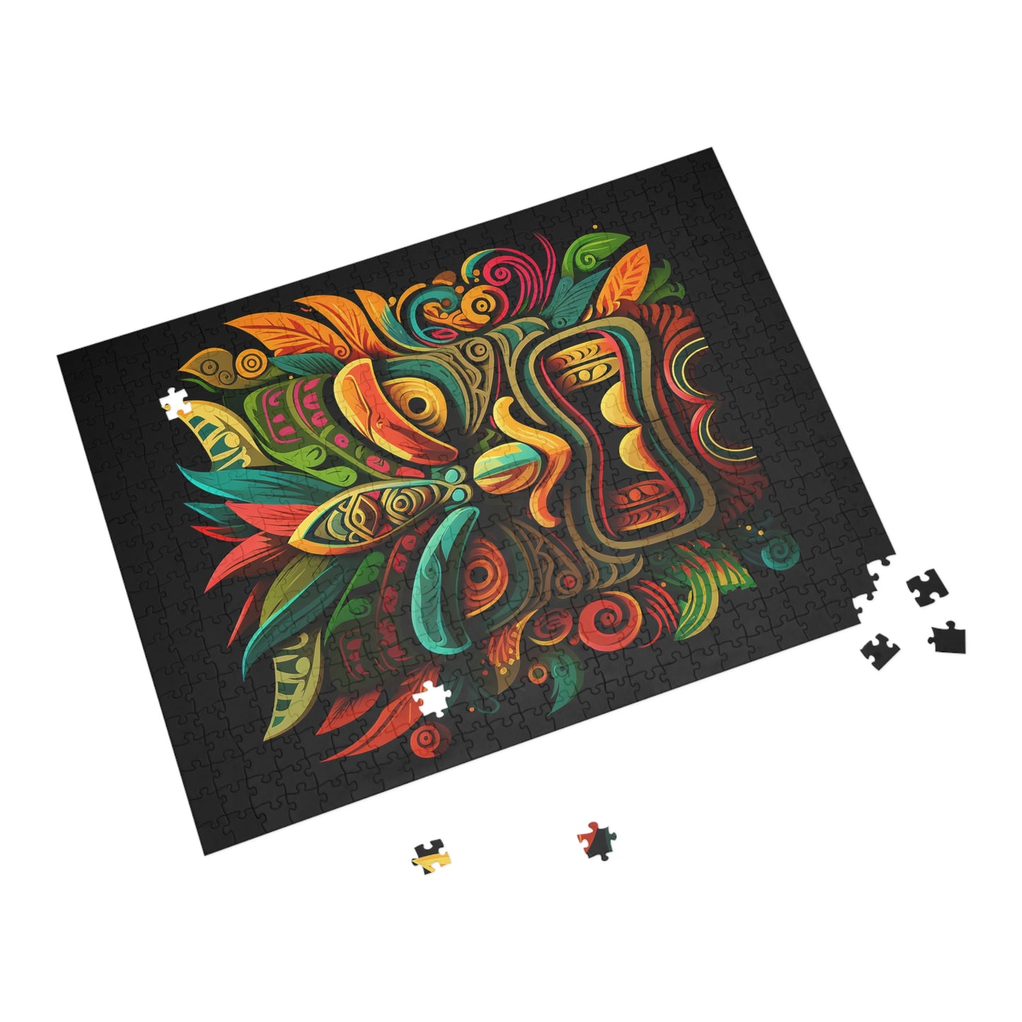 Horn Tiki Puzzle (96, 252, 500, 1000-Piece)