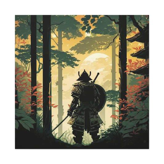 Temple Samurai Canvas Gallery Wraps