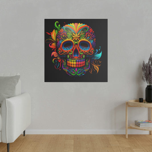 Neon Sugar Skull