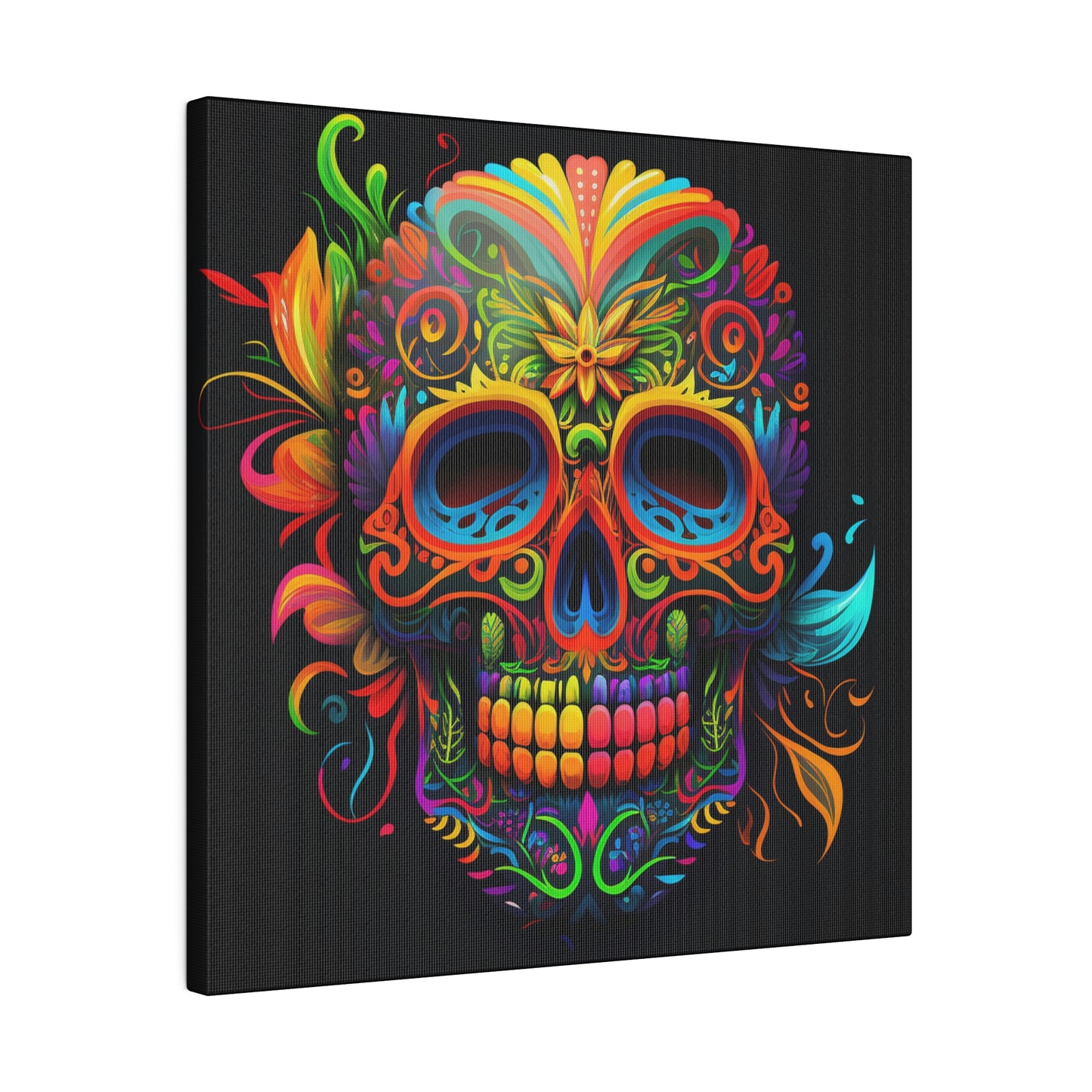 Neon Sugar Skull