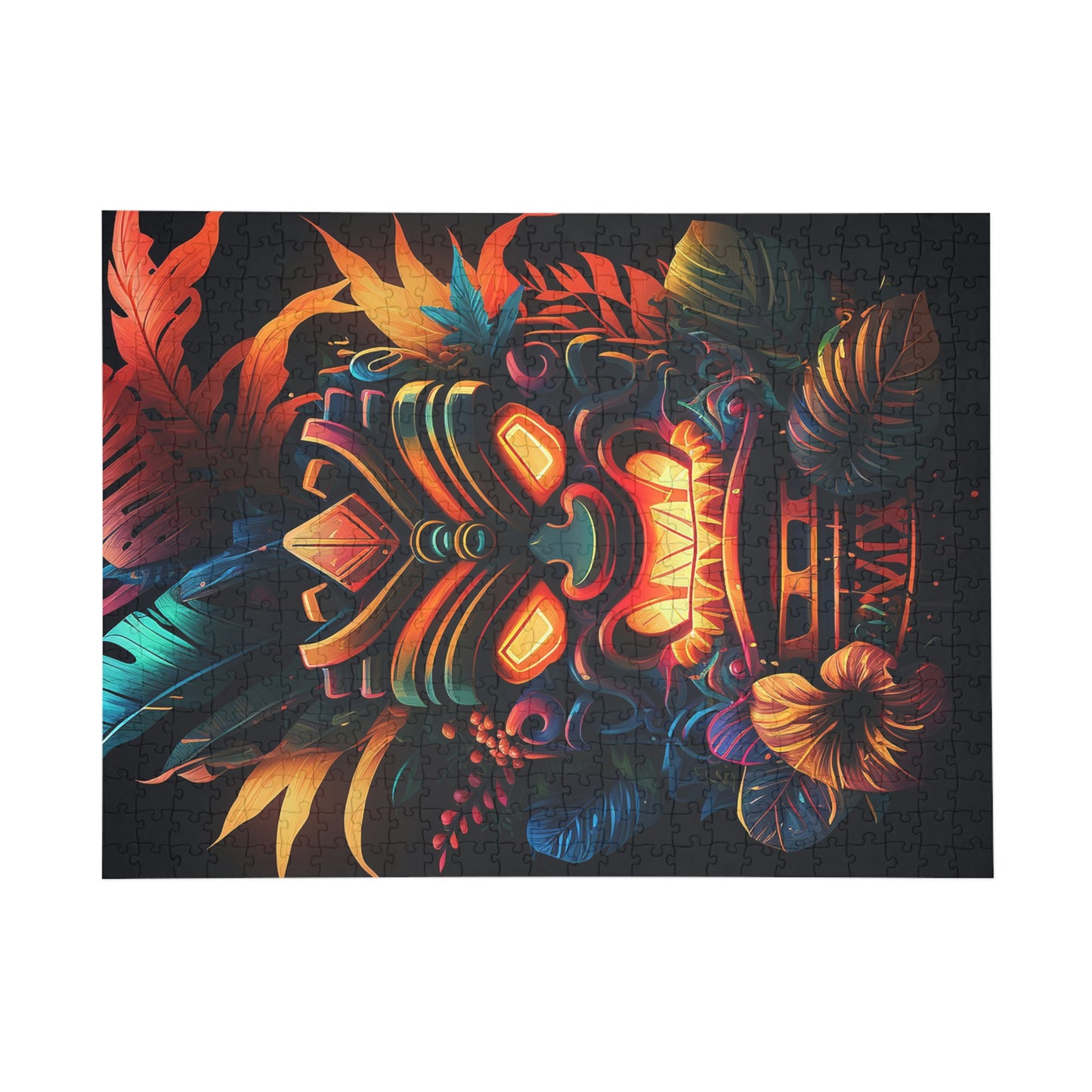 Fire Tiki Puzzle (96, 252, 500, 1000-Piece)