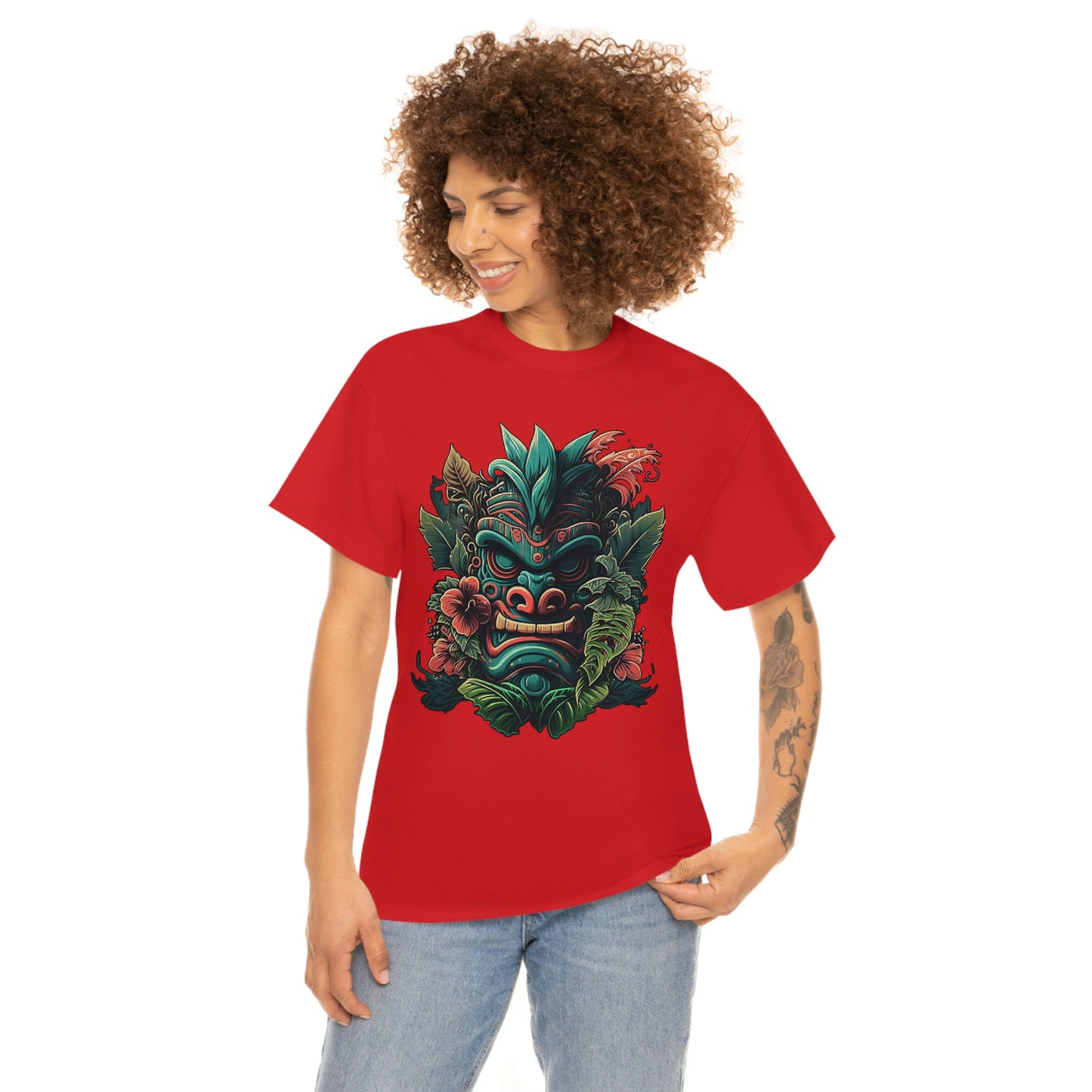 Green Tiki Unisex Heavy Cotton Tee