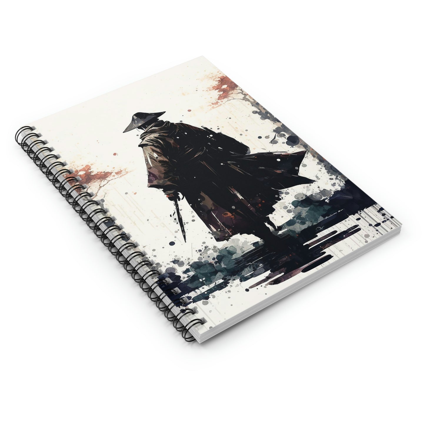 Forest Rain Watercolor Spiral Notebook - Ruled Line