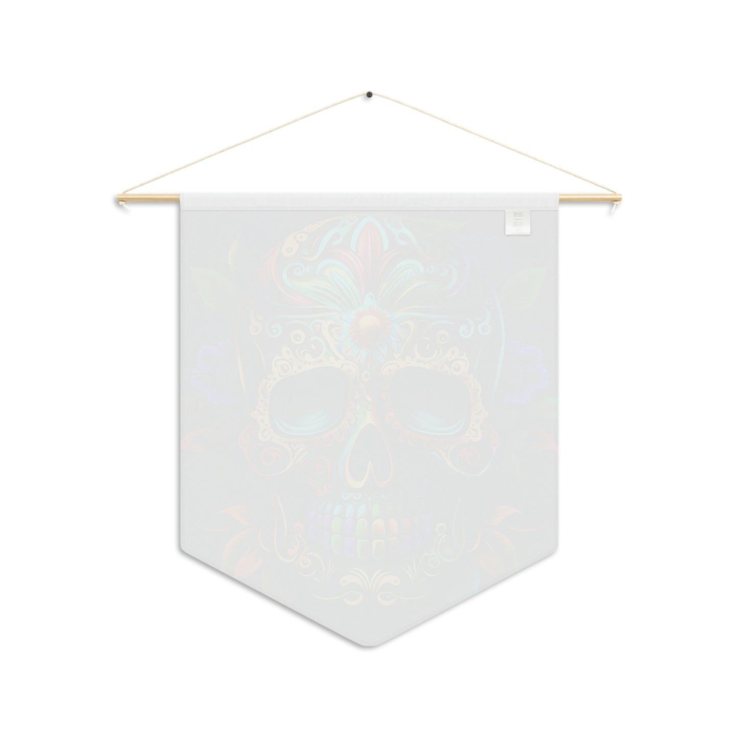 Flowered Sugar Skull Pennant
