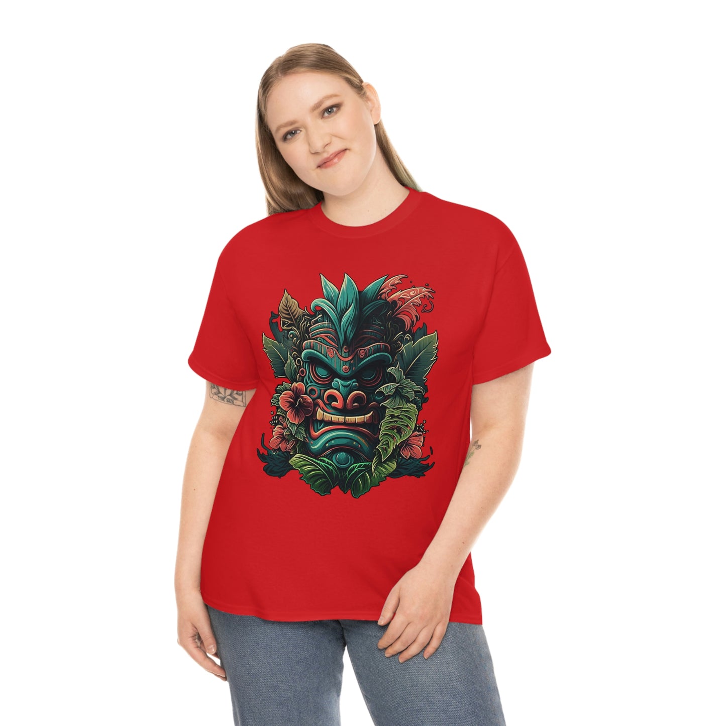 Green Tiki Unisex Heavy Cotton Tee