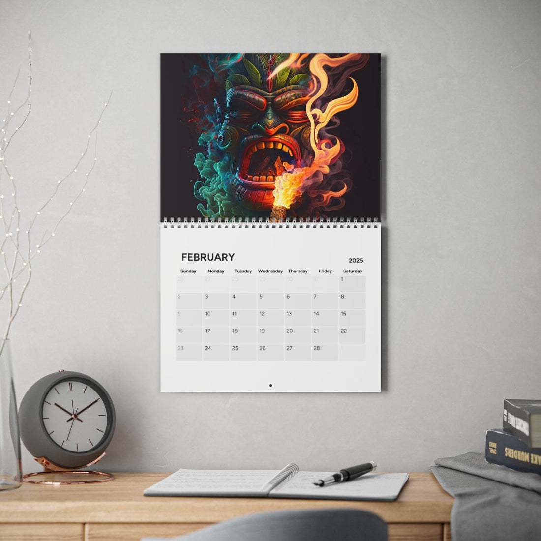 Add Vibrant Flair to Your Year: Tiki & Sugar Skull Calendars Are Here—and On Sale!