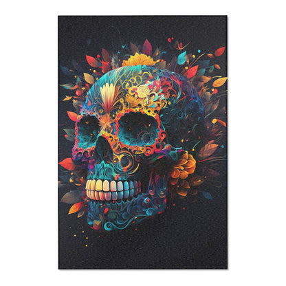 Blue Sugar Skull Area Rug