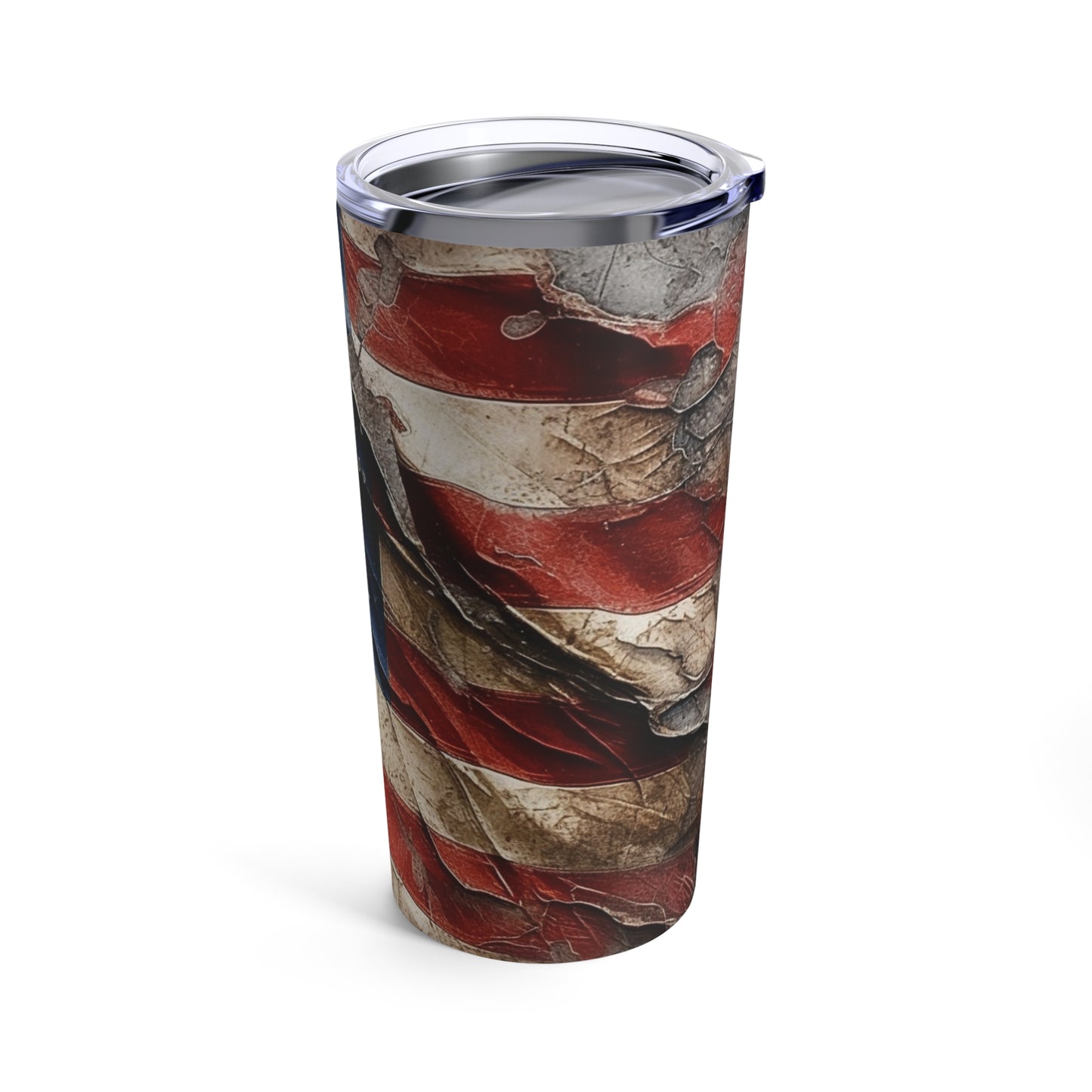 Distressed American Flag Tumbler 20oz