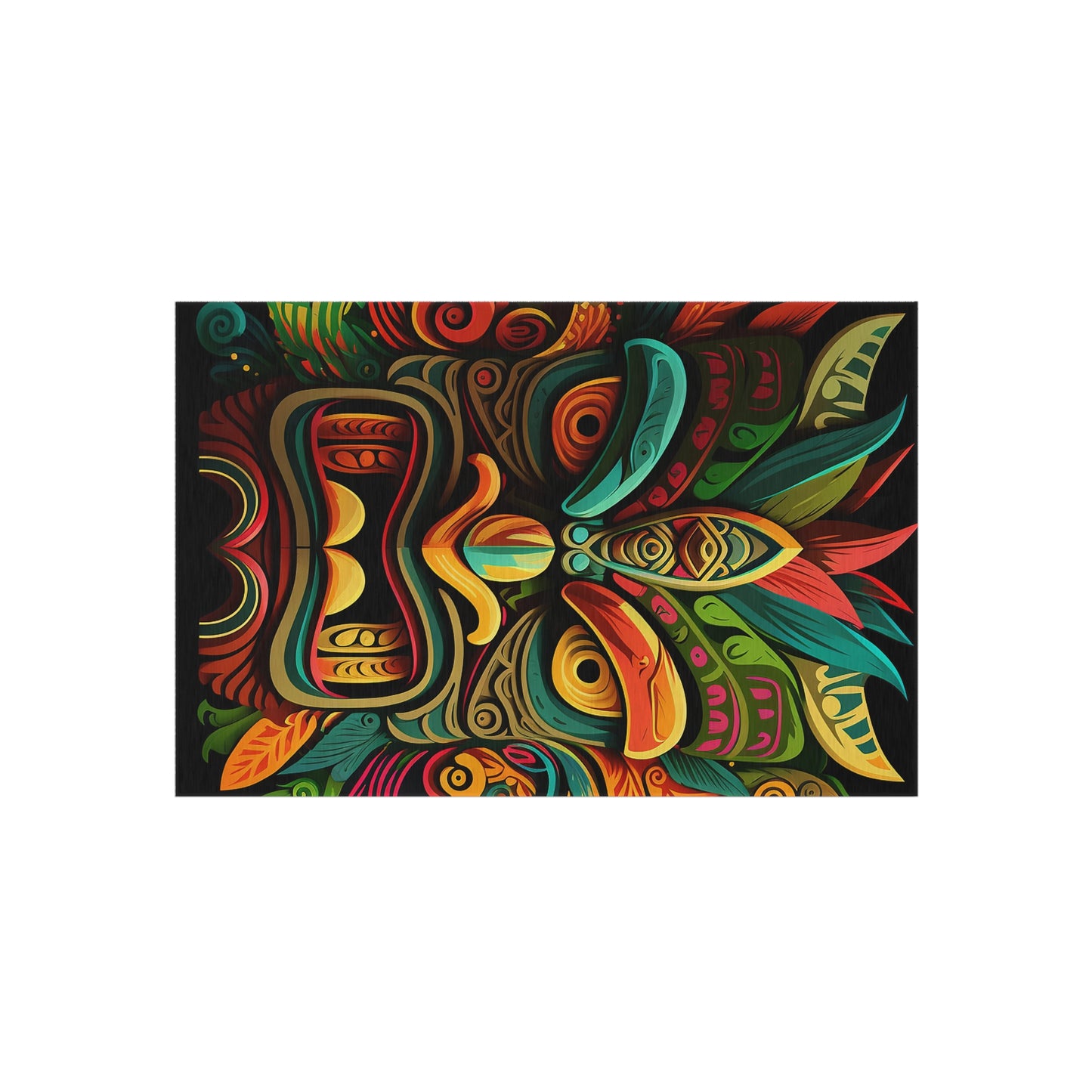 Horn Tiki Outdoor Area Rug