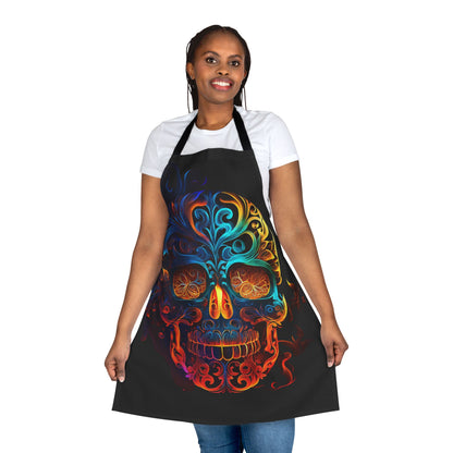 Elemental Flame Sugar Skull Apron