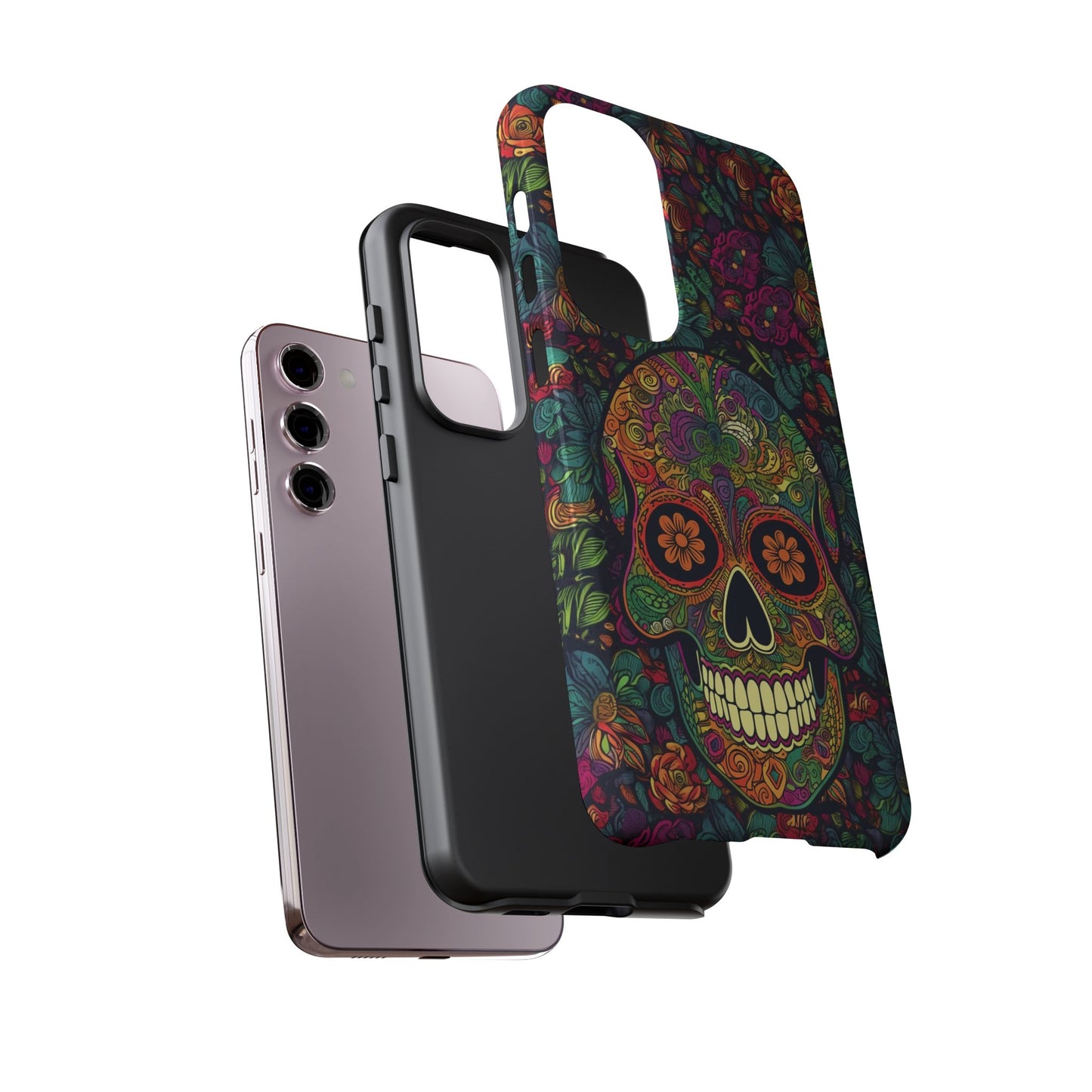 Retro Sugar Skull Tough Cases