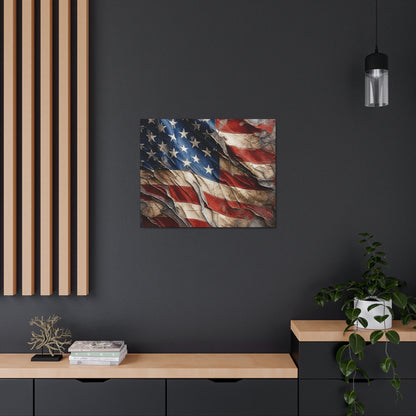 American Flag Distressed Canvas Gallery Wraps