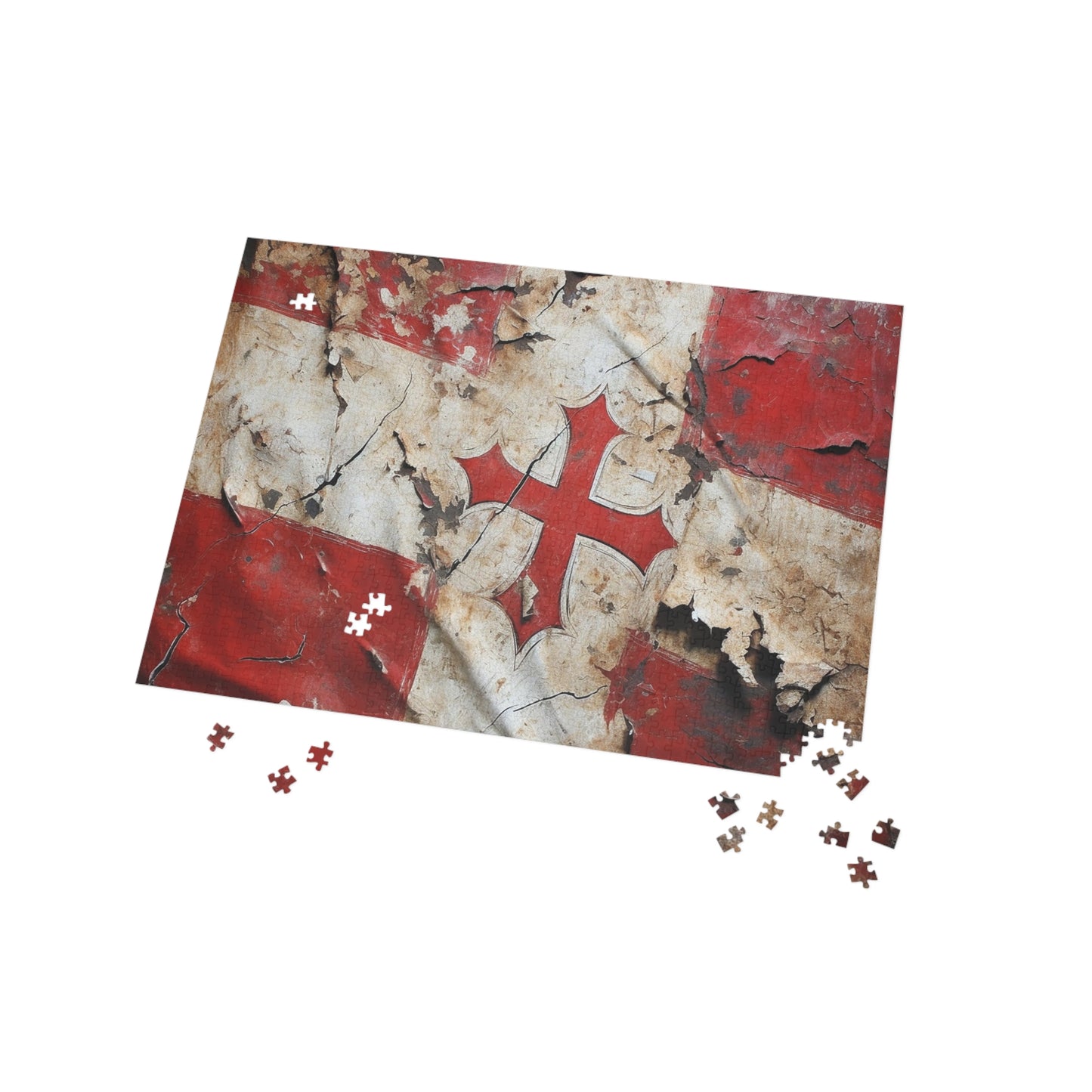 Templar Flag Puzzle (96, 252, 500, 1000-Piece)