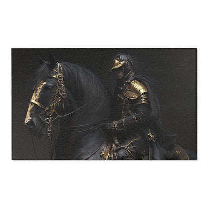 Black & Gold Knight Area Rugs