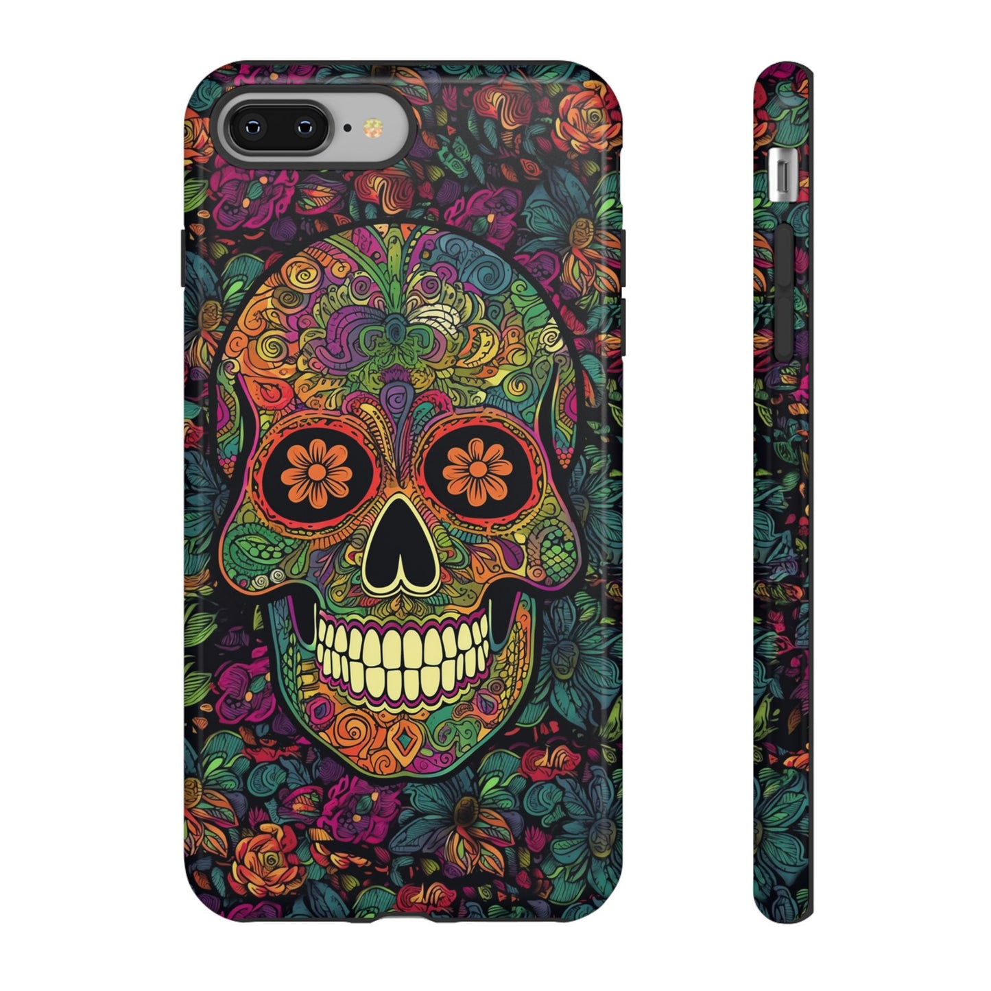 Retro Sugar Skull Tough Cases