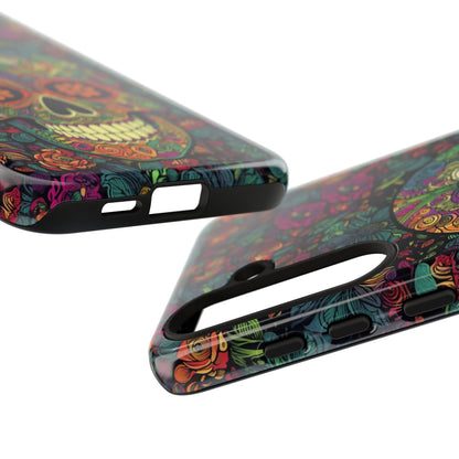 Retro Sugar Skull Tough Cases