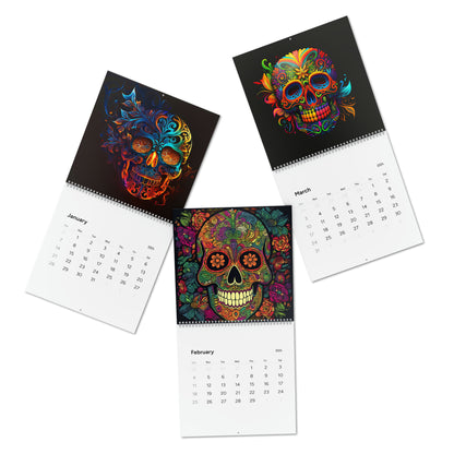 Sugar Skull Wall Calendar (2024)