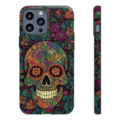 Retro Sugar Skull Tough Cases