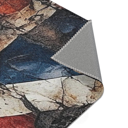 British Union Jack Tattered Area Rugs