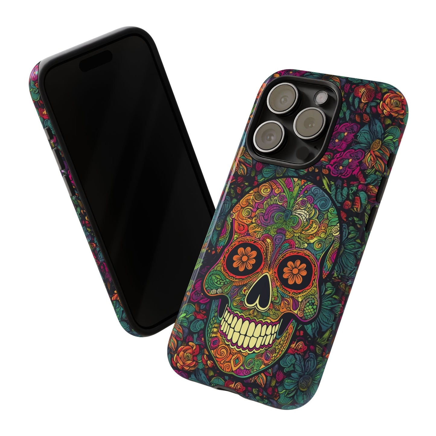 Retro Sugar Skull Tough Cases