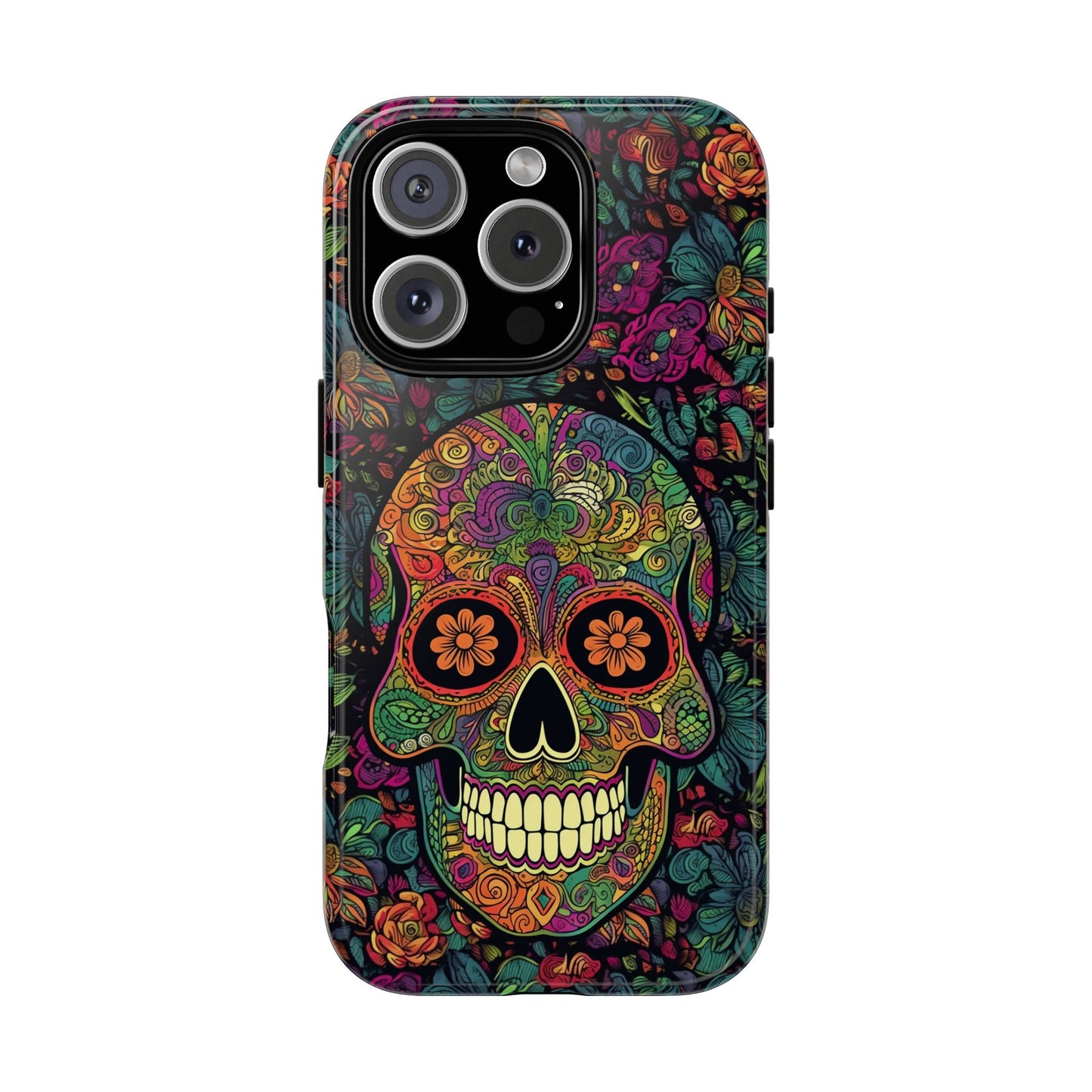 Retro Sugar Skull Tough Cases