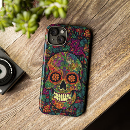 Retro Sugar Skull Tough Cases