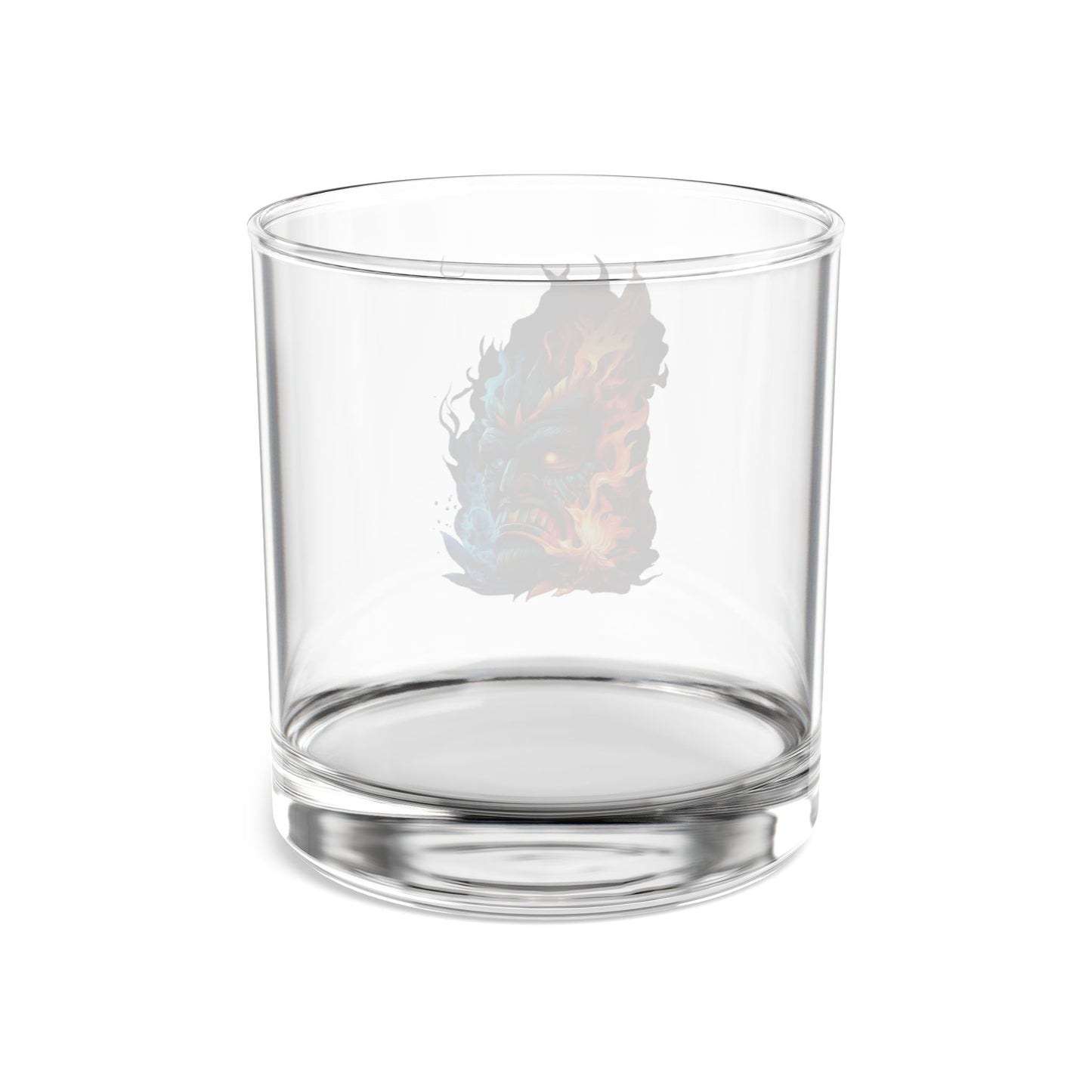 Smoke & Flame Tiki Rocks Glass, 10oz