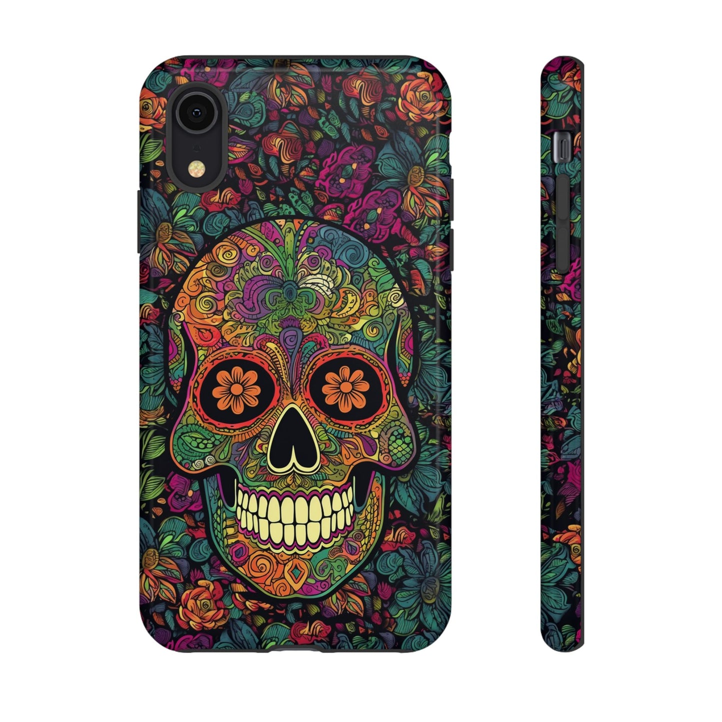 Retro Sugar Skull Tough Cases