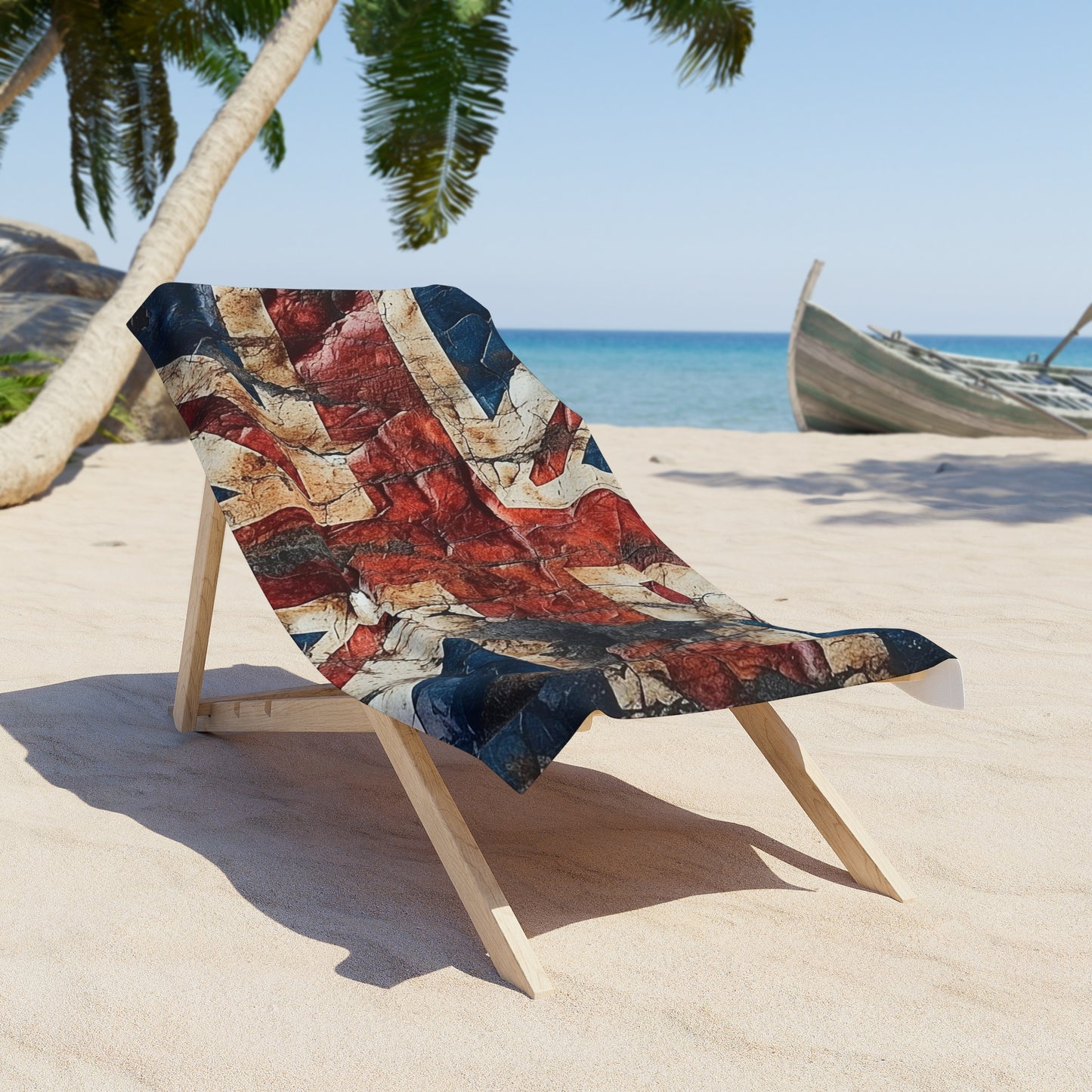 Tattered Union Jack Beach Towel