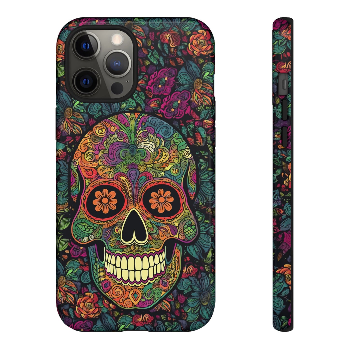 Retro Sugar Skull Tough Cases