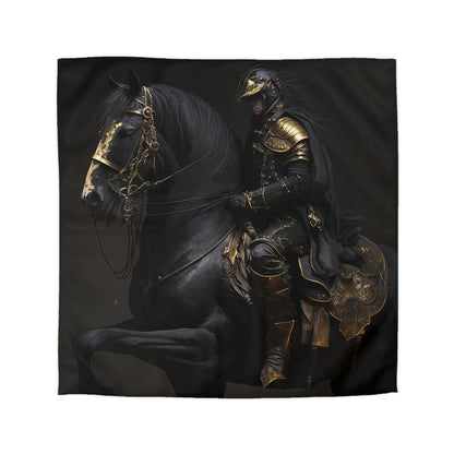 Black & Gold Knight Microfiber Duvet Cover