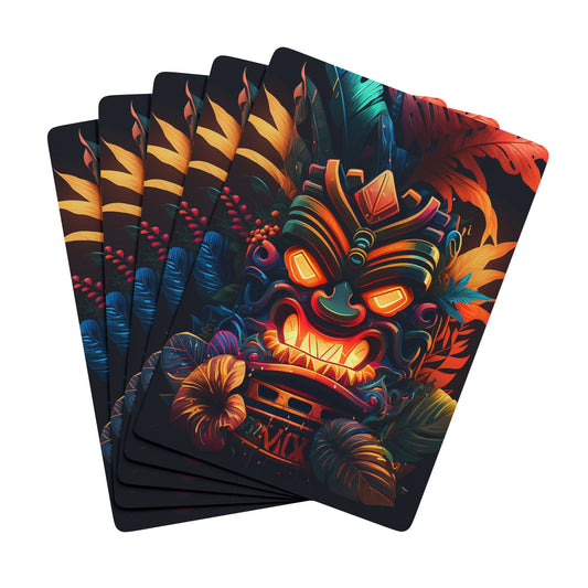 Fire Tiki Poker Playing Cards