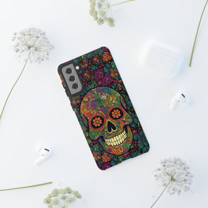 Retro Sugar Skull Tough Cases